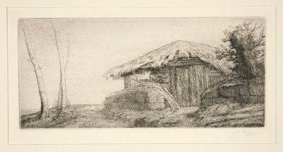 Aprisco na encosta (Pastor de Alphonse Legros