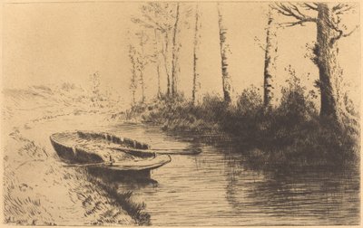 Canal Visto pela Luz da Manhã O Canal: Efeito da Luz da Manhã. de Alphonse Legros
