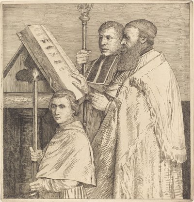 Coristas, 2º prato Le lutrin. de Alphonse Legros