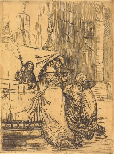 Comunhão na Igreja de São Medardo Comunhão na Igreja de São Medardo. de Alphonse Legros