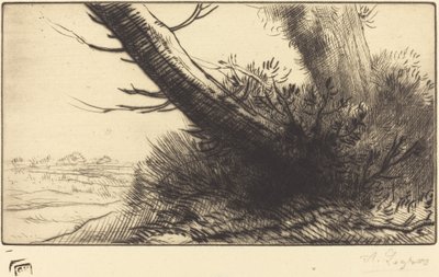 Canto de um caminho No canto de um caminho. de Alphonse Legros