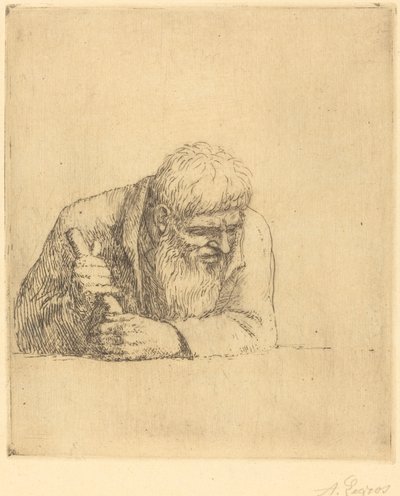 Homem curioso Um homem curioso. de Alphonse Legros