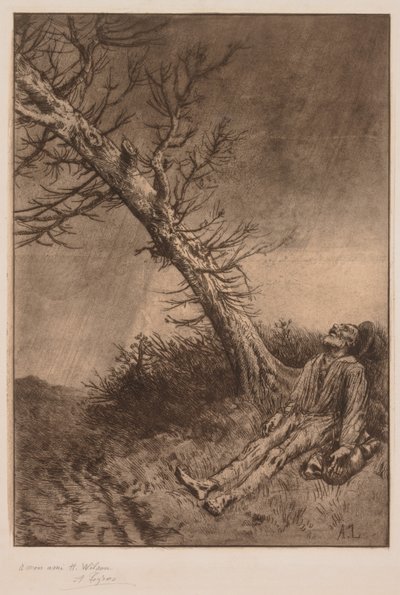 Morte de um vagabundo de Alphonse Legros
