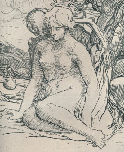 Morte, o Wooer, c1895, 1923 de Alphonse Legros