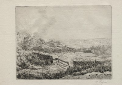 Entrada para o campo. de Alphonse Legros