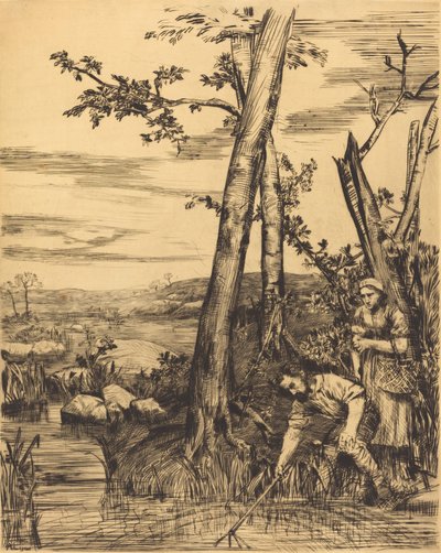Pesca de lagostim de Alphonse Legros