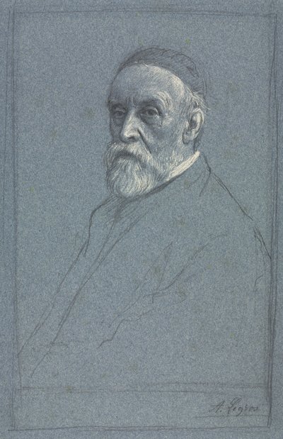 George Frederick Watts, RA, c. 1877-1878. de Alphonse Legros