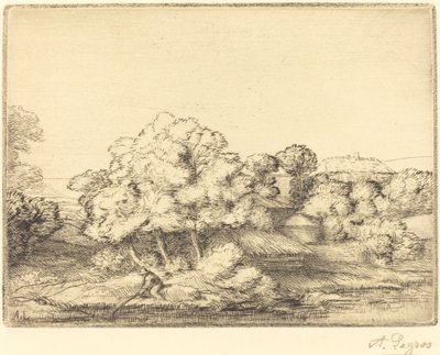Aldeia perto do lago A aldeia perto do lago. de Alphonse Legros