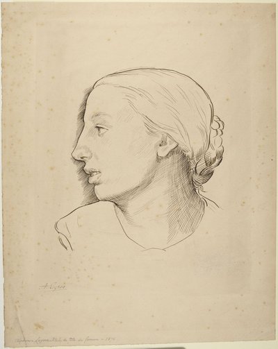 Cabeça de mulher de Alphonse Legros