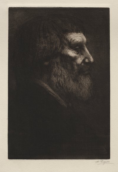 Cabeça de um homem de Alphonse Legros