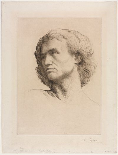 Cabeça de um homem de Alphonse Legros