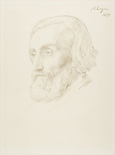 Cabeça de um homem de Alphonse Legros