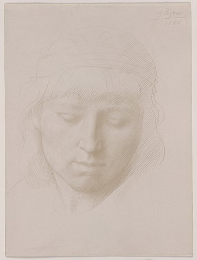 Cabeça de um homem de Alphonse Legros