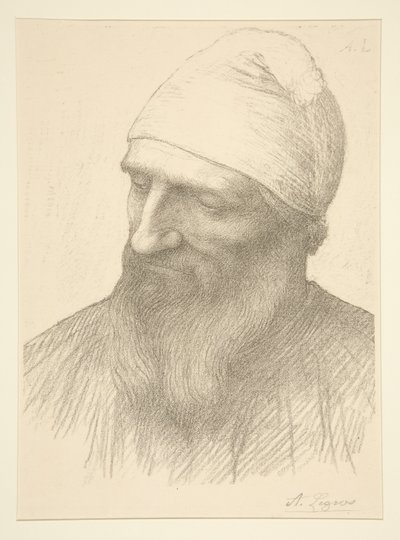 Chefe de um homem de Alphonse Legros