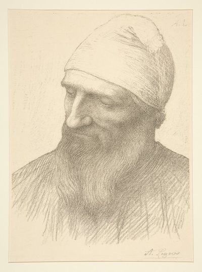 Cabeça de um homem de Alphonse Legros
