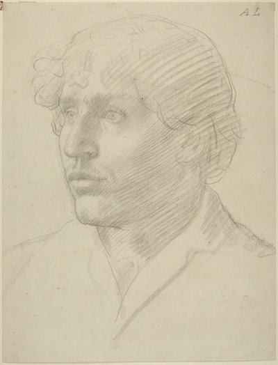 Estudo de cabeça de homem de Alphonse Legros