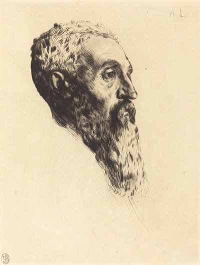 Chefe de um modelo (Tete de modele) de Alphonse Legros