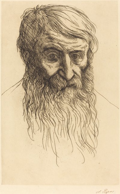 Cabeça de um filósofo de Alphonse Legros