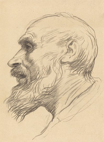 Cabeça de um Velho. de Alphonse Legros