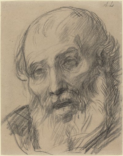 Cabeça de um velho de Alphonse Legros