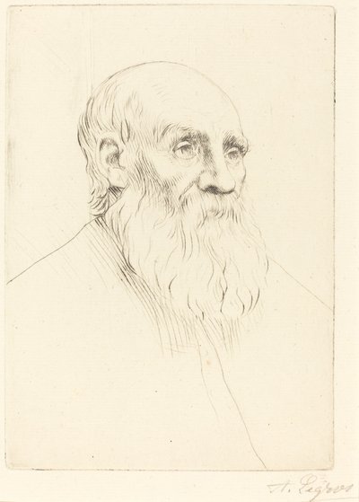 Cabeça de um Velho Etude de tete. de Alphonse Legros