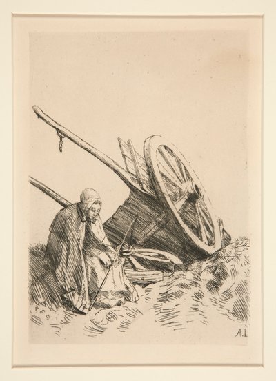 La Charette Brisee (O Carrinho Quebrado) de Alphonse Legros