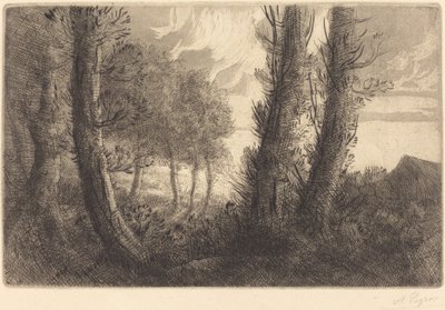 Paisagem (Paysage) de Alphonse Legros