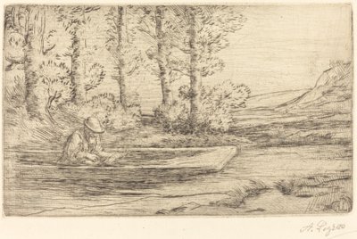 Paisagem (Paysage) de Alphonse Legros