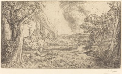 Paisagem Paisagem. de Alphonse Legros