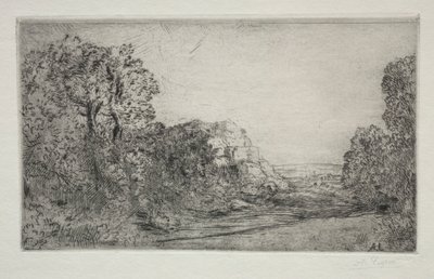 Paisagem: Nascer do sol. de Alphonse Legros