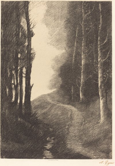 Paisagem com bétulas de Alphonse Legros