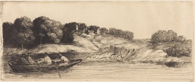 Paisagem com barco, 1.ª prancha de Alphonse Legros