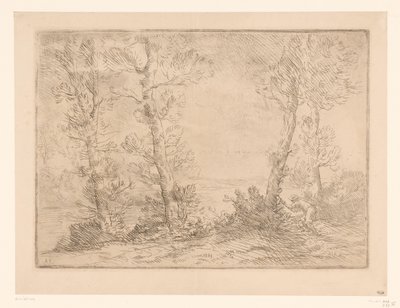 Landschap coloca parafuso O pescador de salmão de Alphonse Legros