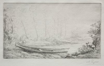 Partida para a pesca, nas brumas de Alphonse Legros