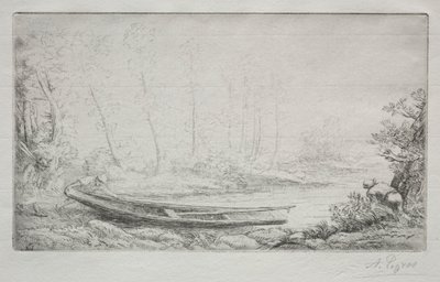 Partida para a pesca, nas brumas. de Alphonse Legros