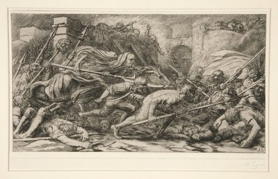 Le Triomphe de la Mort: Apres le Combat (O Triunfo da Morte: Após a Batalha) de Alphonse Legros