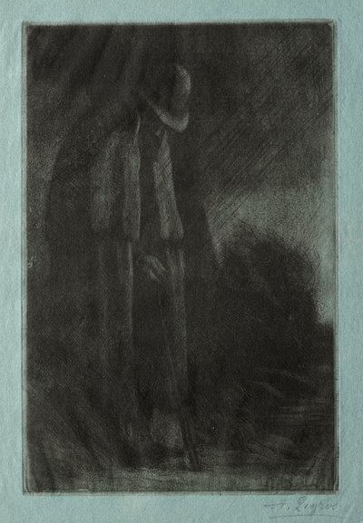 O viajante no abrigo de Alphonse Legros