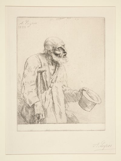 O Mendigo (Mendigo) de Alphonse Legros