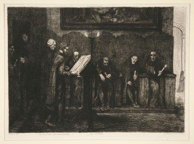 Les Chantres Espagnols - Le Lutrin (os cantores espanhóis, ou o púlpito) de Alphonse Legros