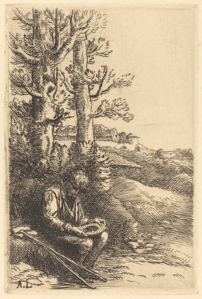 Pequeno Mendigo (Le petit mendiant) de Alphonse Legros