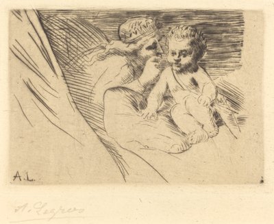 Mab e Cupido (Mab e Cupidon) de Alphonse Legros