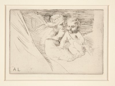 Mab et Cupidon (Mab e Cupid) de Alphonse Legros