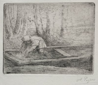 Homem em um Punt de Alphonse Legros