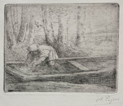 Homem em um pontapé. de Alphonse Legros