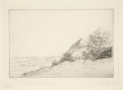 Masure on the Hill de Alphonse Legros