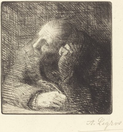 Meditação A meditação. de Alphonse Legros