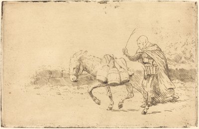 Leiteira de Boulogne, 1º prato (Laitiere a Boulogne) de Alphonse Legros