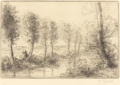 Perto do Moinho Pres du Moulin. de Alphonse Legros