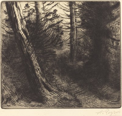 Caminho pela floresta de Alphonse Legros
