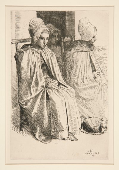Paysannes des Environe de Boulogne (Mulheres Camponesas do Bairro de Boulogne) de Alphonse Legros